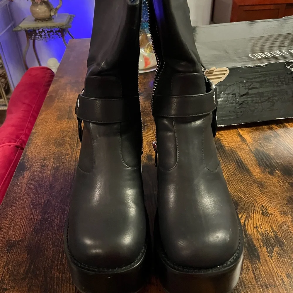 Platform moto boots - Picture 5 of 9